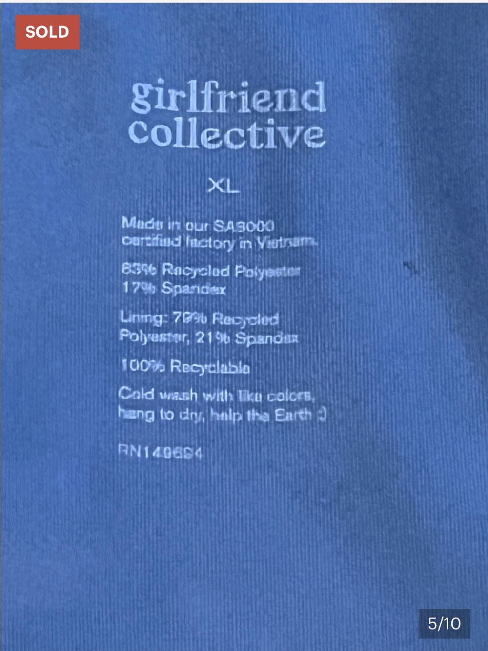 girlfriend collective Blue Short Sleeve Men’s Tee